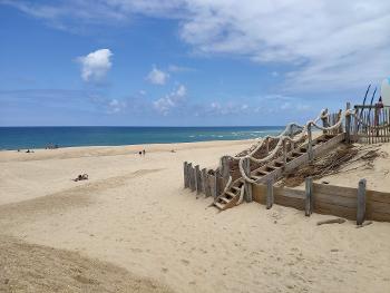 A beach at Soustons, Landes, France
