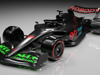 Black F1 car