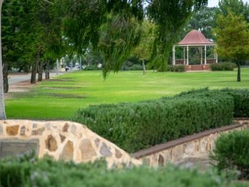 Park with gazebo