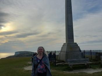 Tennyson monument after the climb up ! 5k round trip 