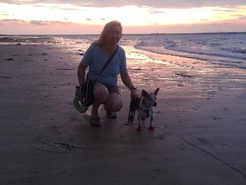 George's sunset beach stroll on Weds eve 