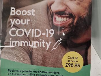 Shocking price for covid jab