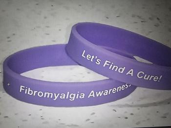 Rubber Fibro Awareness band