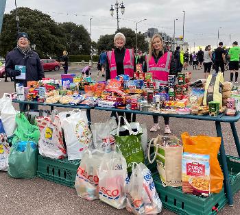 Southsea parkrun food collection 