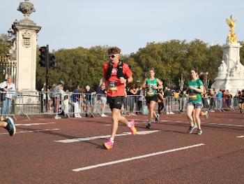 James running in the Royal Parks Half Marathon last September 