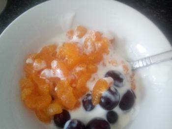 Starting with fruit n Greek yogurt 