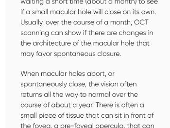 Macular hole 