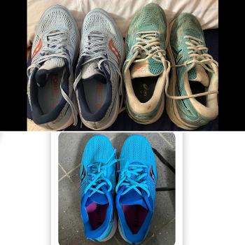 3 pairs of trainers 