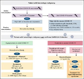 Figure 1:  COVID-19 protective measures in patients with hematologic malignancy