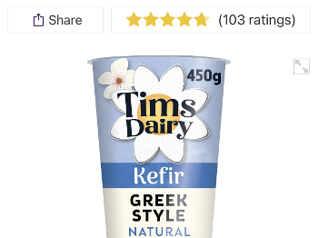 Tim’s dairy kefir 