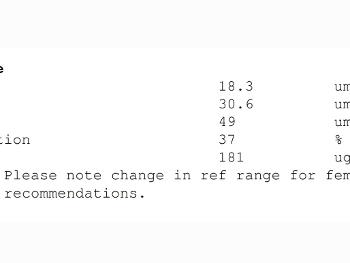 Iron test results...do these look OK? 