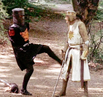 Monty Python, "it's just a flesh wound"