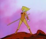 Cheetara - a female cartoon character who is a fighter.