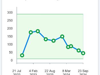 NHS Ferritin Sept 2022-Sept 2024