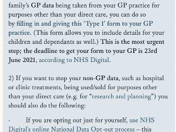 How to opt out of latest UK medical data share, deadline mid June 2021