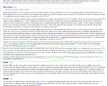 Underlined type: the recommended treatment for ADD - taking again then tapering off slow.