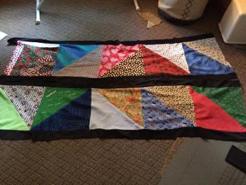 The beginning stage of a quilt I made 