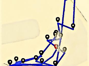 GPS tries to map Rope Flow in Courtyard