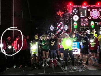 Group Christmas lights run! 