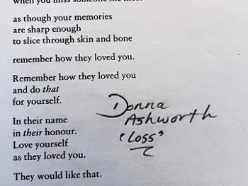 A poem by Donna Ashford about grief 