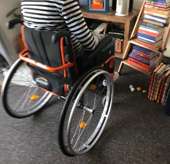 Wheelchair has arrived after months and months of waiting from wheelchair services! 