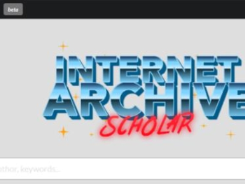 Screenshot of Internet Archive Scholar website