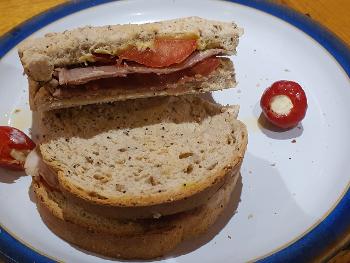 Tasty sandwich - Beef & Tomato on Wholemeal Bread
