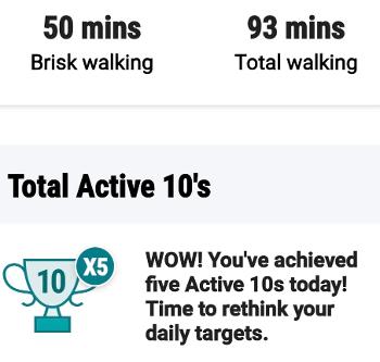 Walking stats