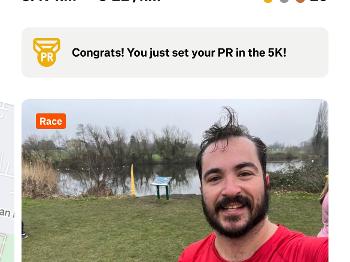 Strava record of Bexley parkrun 