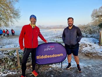 Me and Luis at Riddlesdown parkrun