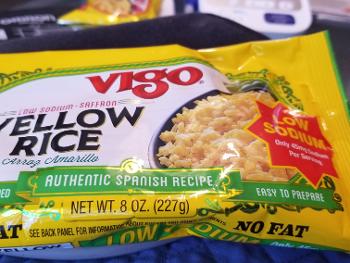 Picture of yellow rice package 