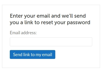 Enter your HU notification email address for your password reset