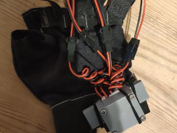 Glove with wires