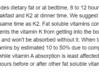 Excerpt from linked page on why to take K2 separately from D3
