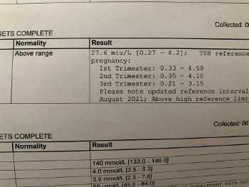 blood results

