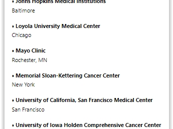 Clinical Centers of Excellence