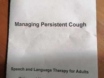 Leaflet on managing Persistant Cough. 