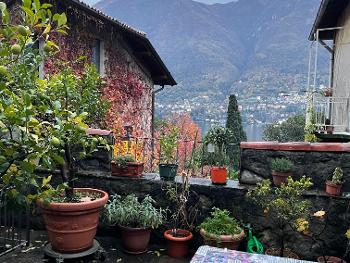 View from Via Soldino apartment in Laglio, Italy. 