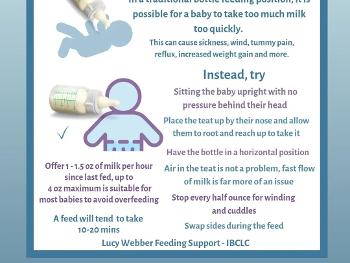 Information about paced bottle feeding.