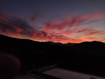Sunset in the pyrenees 
