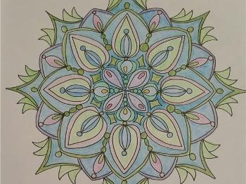 Picture of mandala from my coloring book.