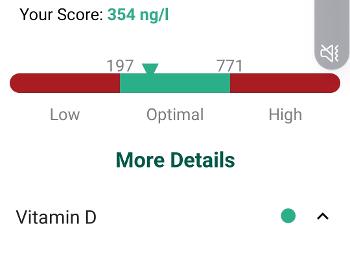 Ferritin results.