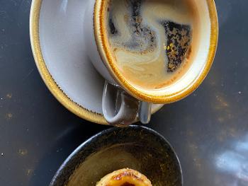 Coffee and pastel de nata